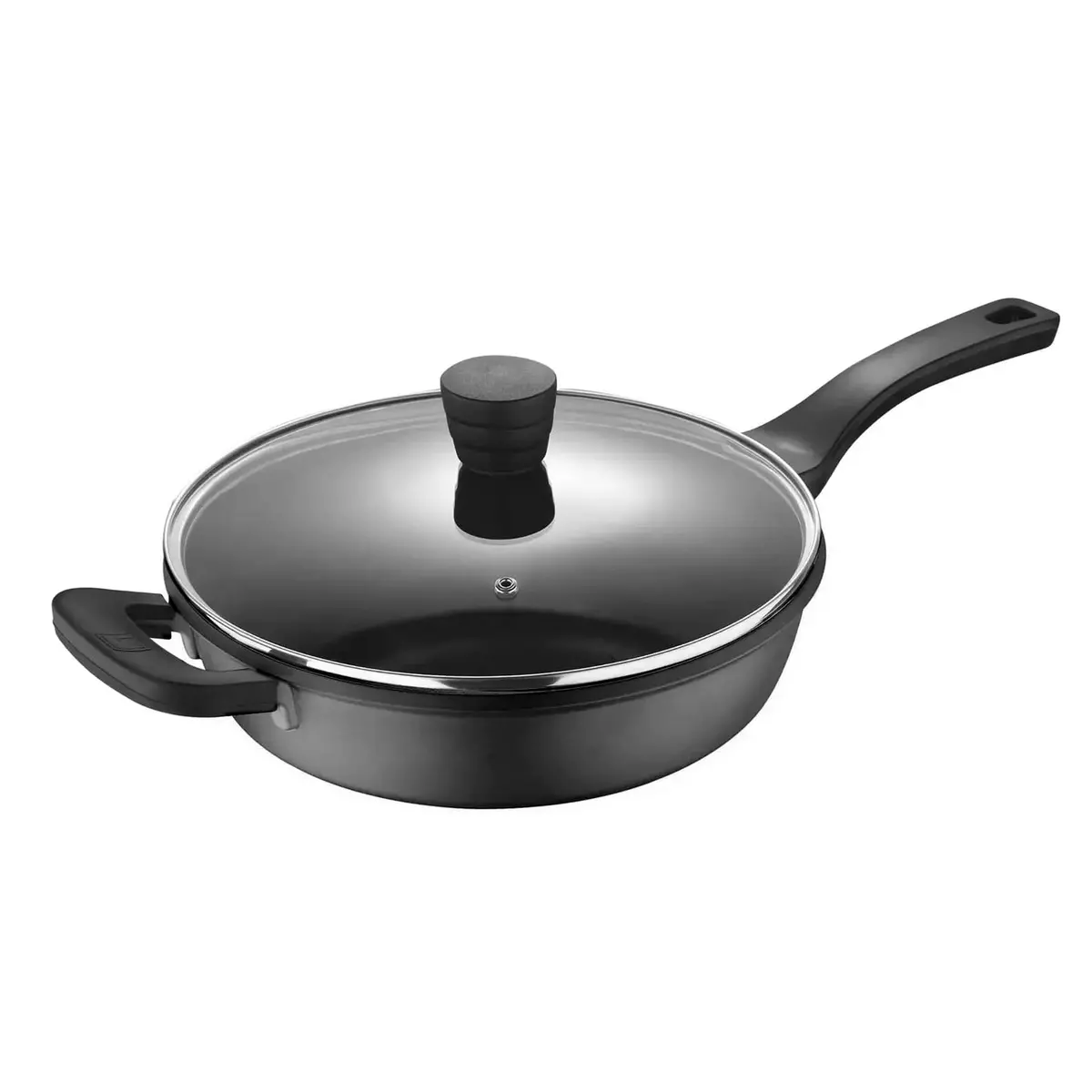 Bergner Retro Frying Pan With Lid Aluminium Non-Stick Black 28Cm 1