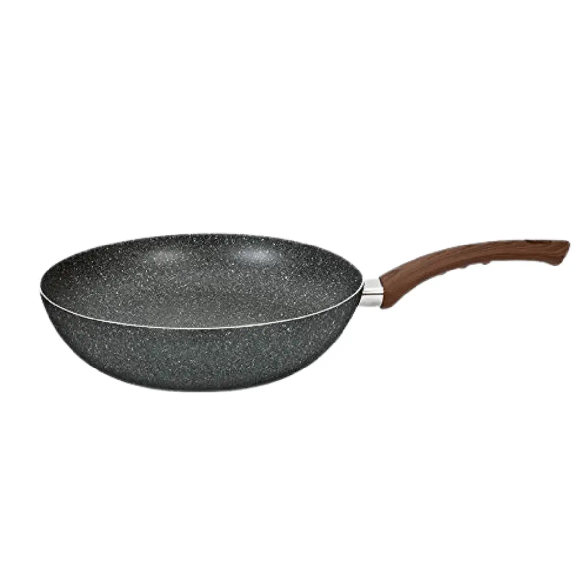 Blaumann Wok Aluminium Marble Cladding Dark Grey Diamatro 28Cm 1