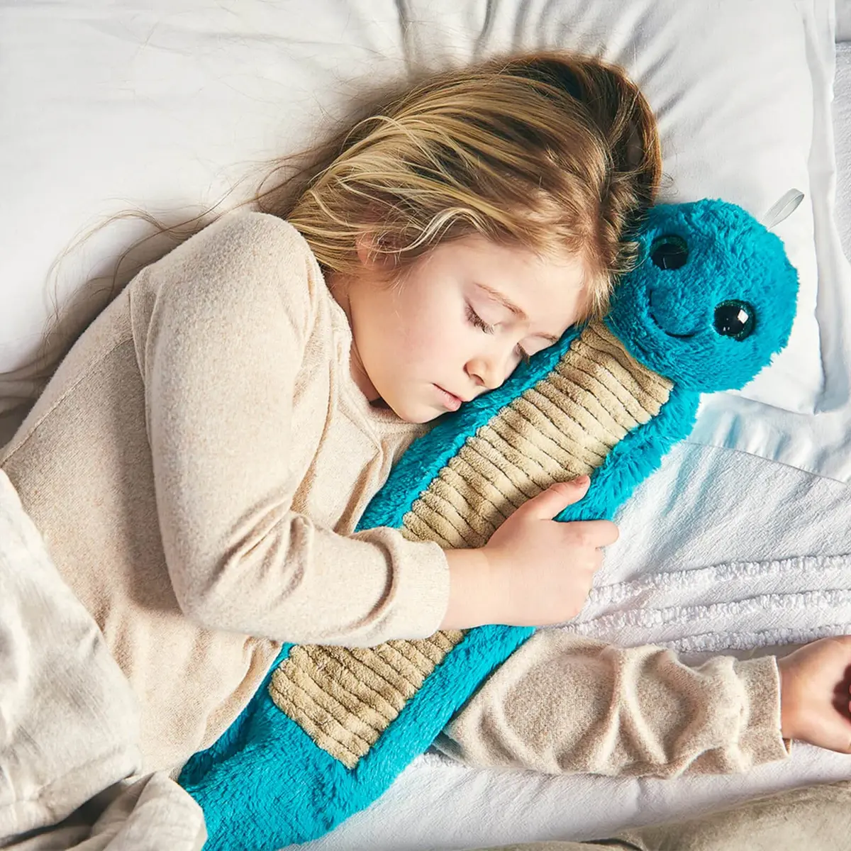 Warmies Soft Toy Hot Water Bottle 3D Caterpillar Removable Cover 1