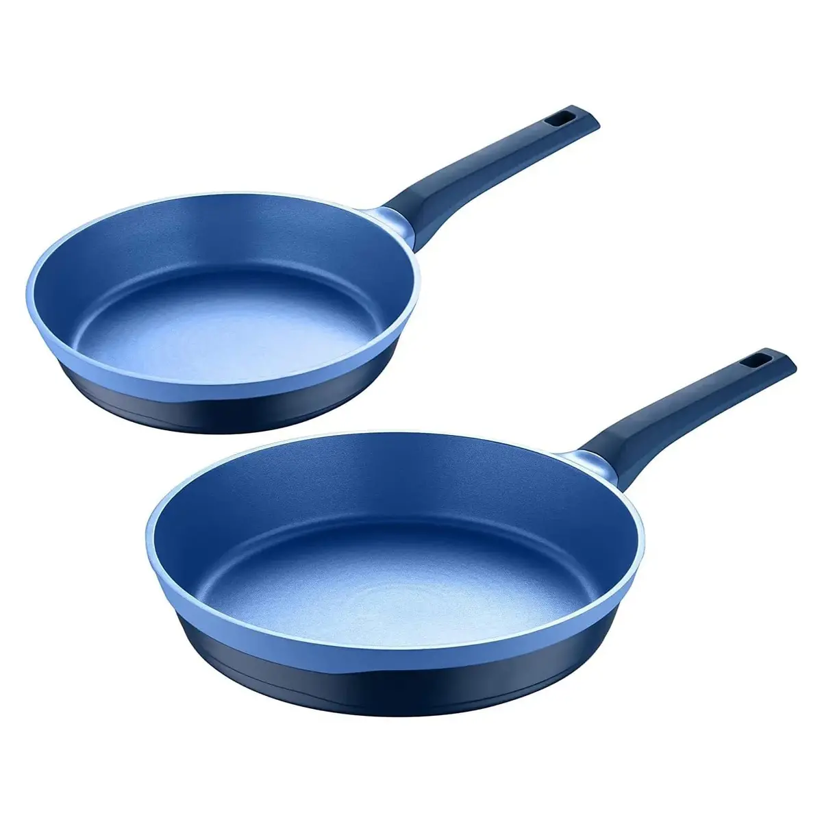 Masterpro Pack Of 2 Frying Pans Colour Cast Aluminium 24Cm/28Cm 1