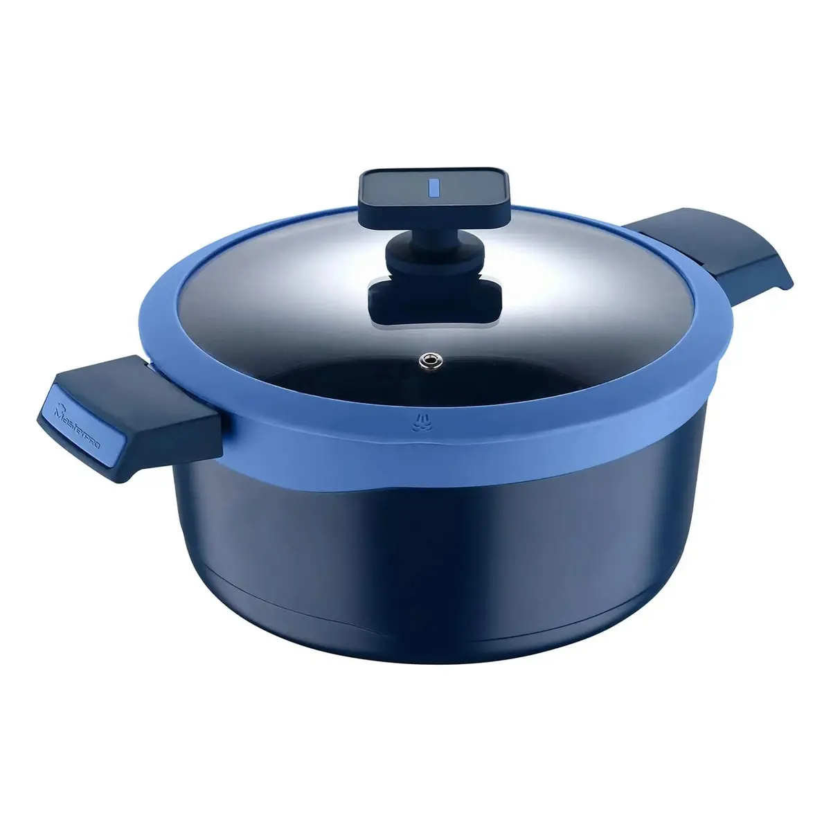 Masterpro Casserole Pot With Glass Lid Colour Aluminium Oven Dish 1
