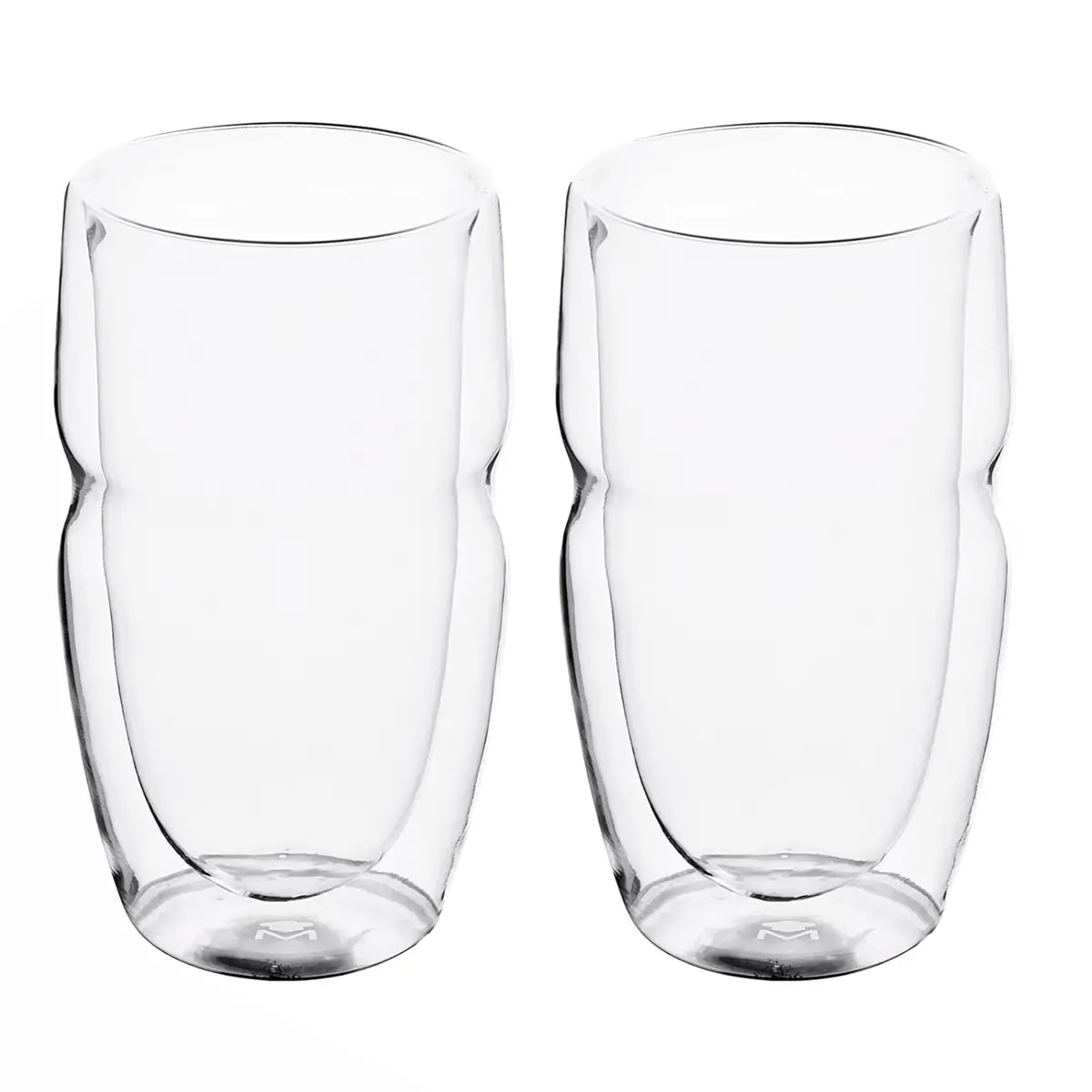 Masterpro Set Of 2 Double Wall Borosilicate High Glass 540Ml 1