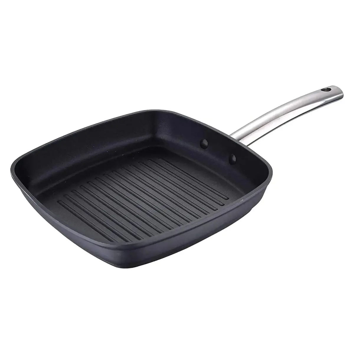 Masterpro Foodies Grill Pan With Handle Forged Aluminium 28Cm 1