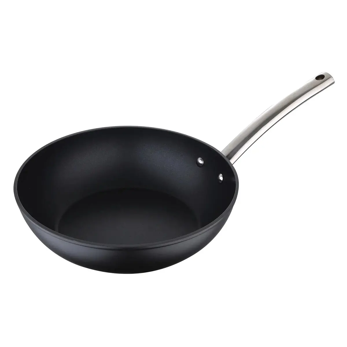 Masterpro Foodies Wok Forged Aluminium Non-Stick Black Silver 28Cm 1