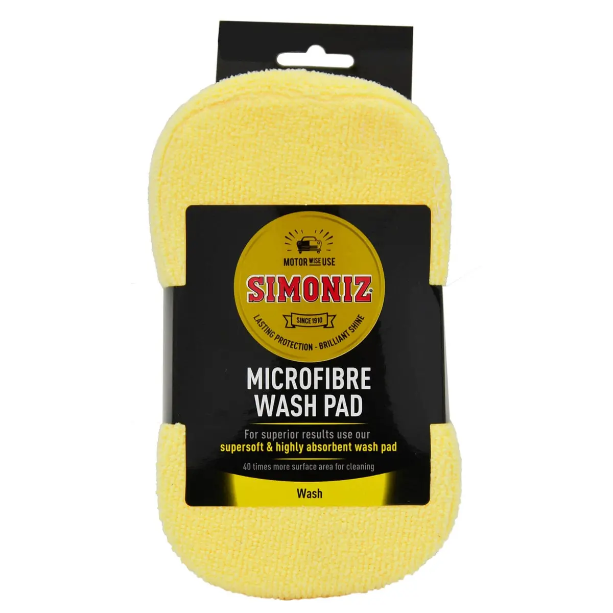Simoniz Microfibre Wash Pad Car Cleaning Care Buffer 18Cm 1