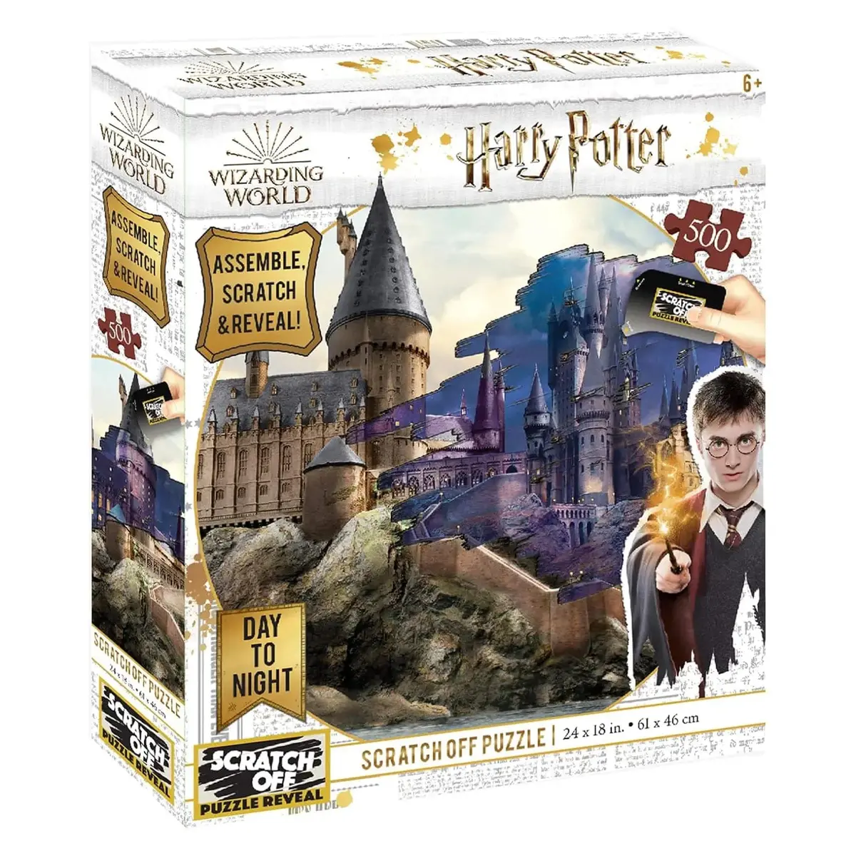 Harry Potter Scratch Off Jigsaw Puzzle Assemble Reveal 500 Pieces 1