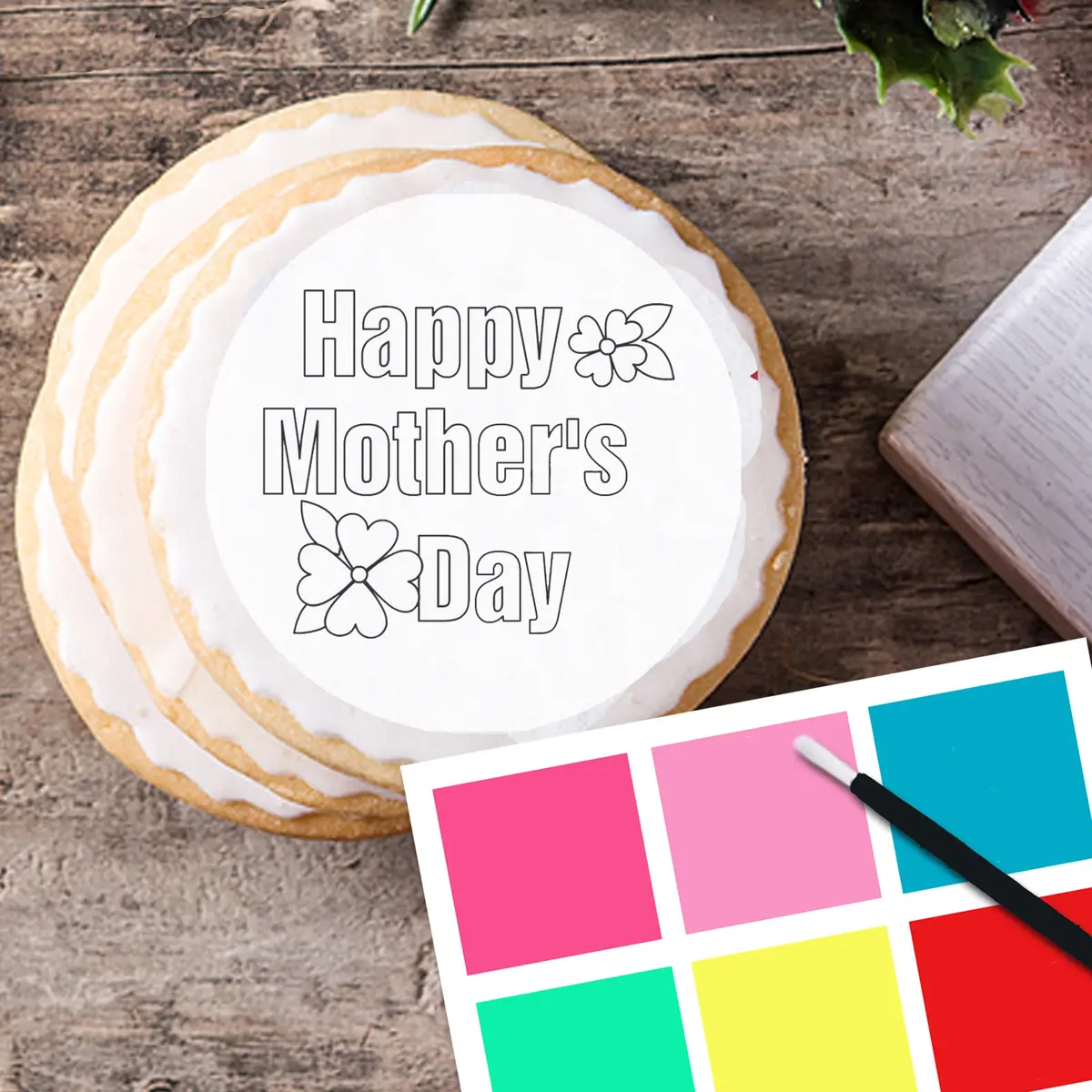 Mothers Day Pre-Cut Pyo Cookie Toppers 1