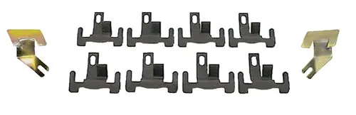 Windshield Bottom Moldings Clip Kit, Coup, 67-9 Camaro Firebird 1