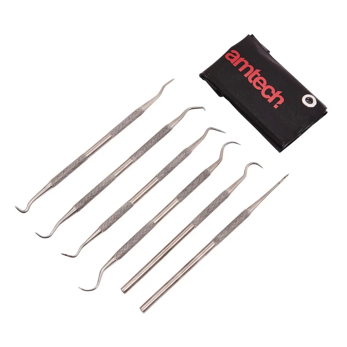 Amtech 6 Piece Probe Set Stainless Steel With Storage Pouch 1