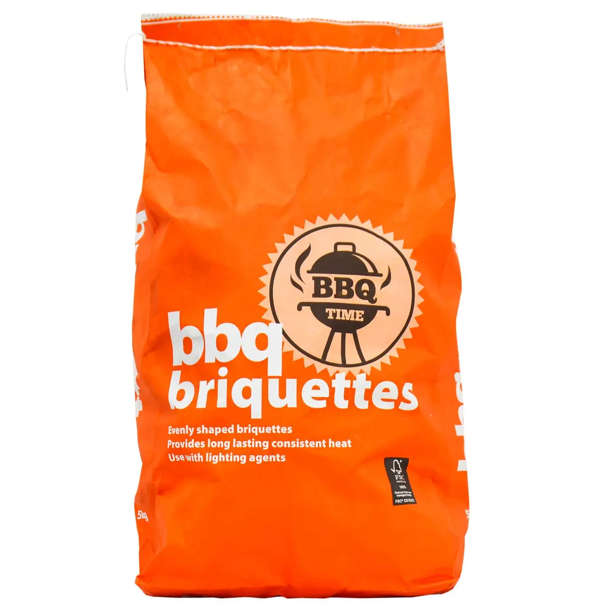 5Kg Bbq Time Charcoal Briquettes Barbecue Fuel Bricks 100% Fsc 1