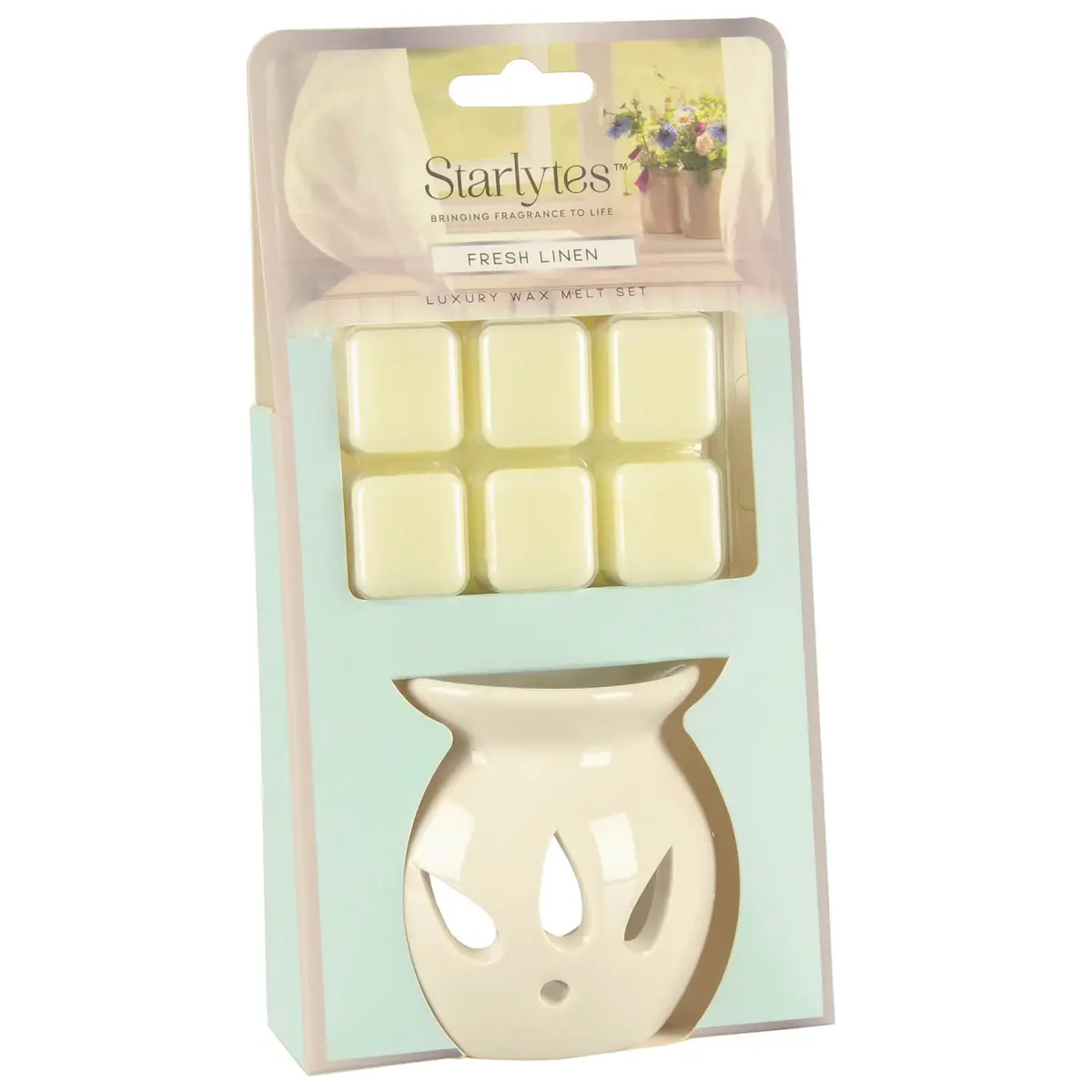 Starlytes Luxury Wax Melt Set White Ceramic Candle Holder 8Cm 1
