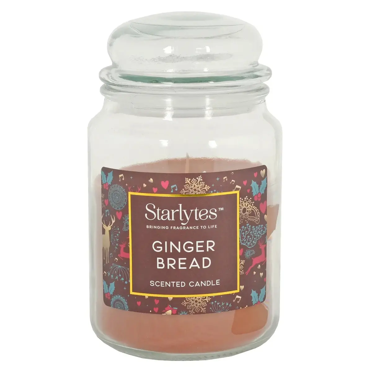 Starlytes Large Christmas Scented Candle Glass Jar With Lid 510G 1