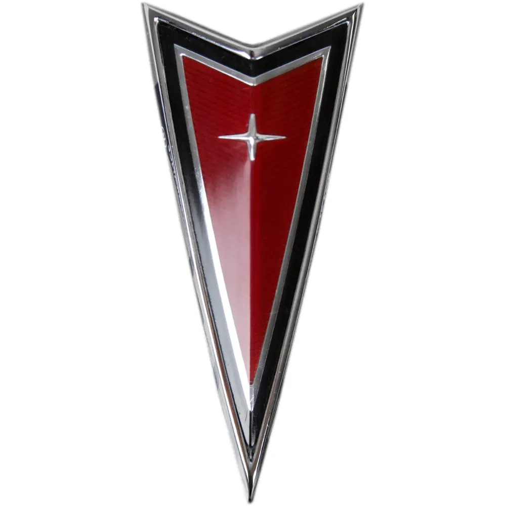 Bumper Arrow Emblem ,Red New 77-81 Ta, 77-9 Phoenix Lemans 1