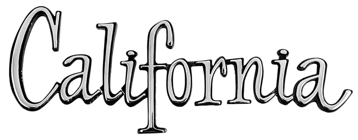Quarter Panel Emblem (California) New, 68-69 Skylark 1