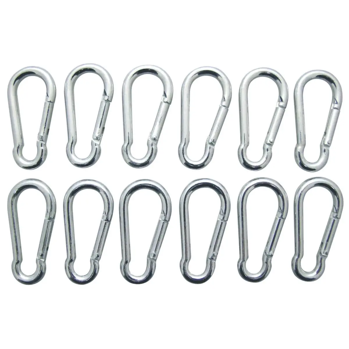 Amtech 12 Piece Snap Hook Set 5X50mm 1