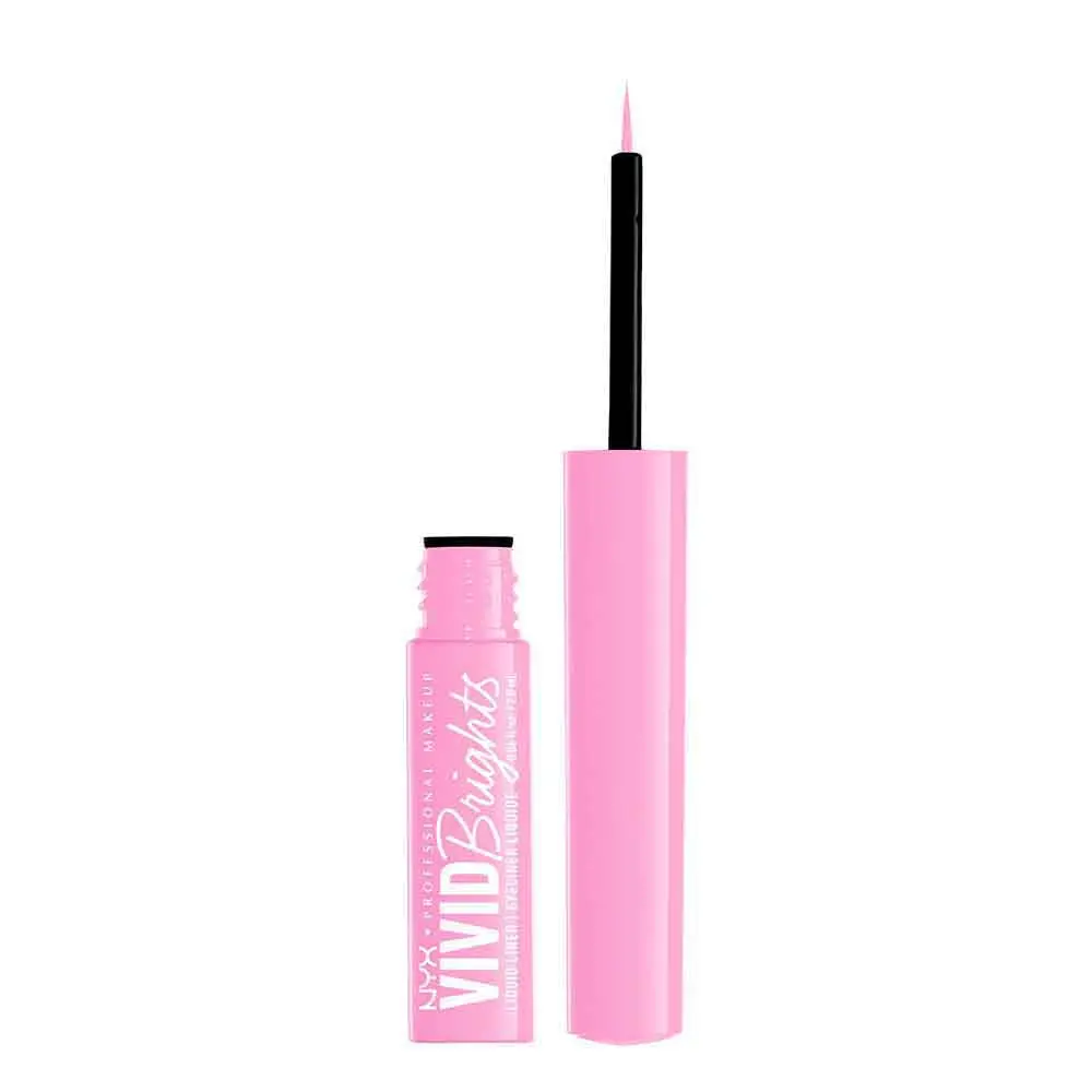 Delineador  De Ojos Líquido Vivid Bright - Outlet Nyx Profesional Make Up 6