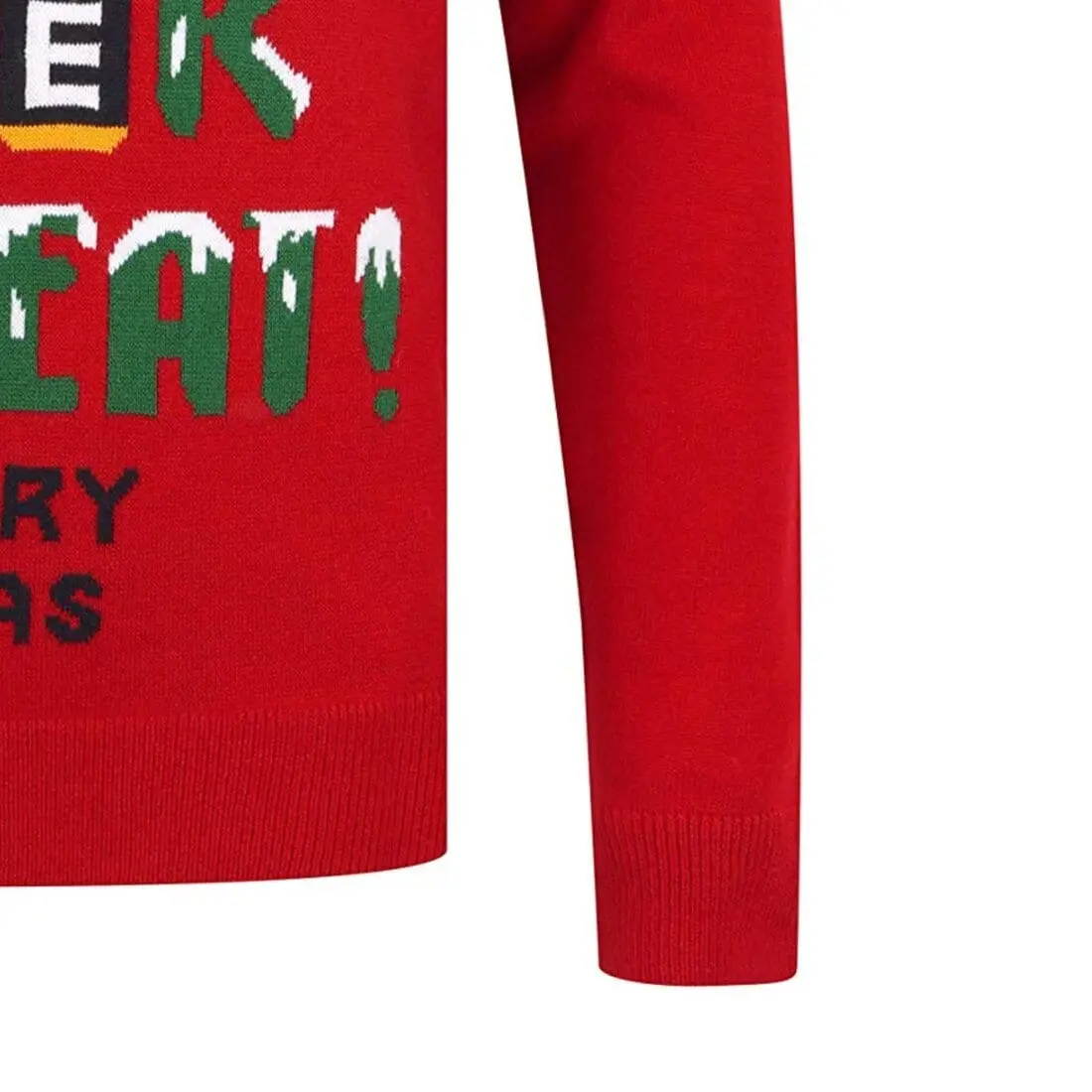 Mens Novelty Christmas Jumper Xmas Eat Sleep Beer Repeat 5