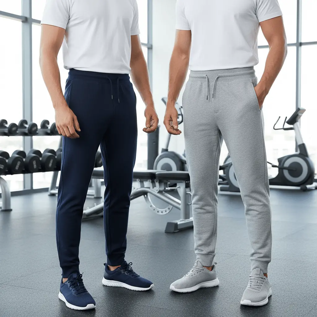 2 Pack Mens Jogging Trousers Grey Navy Lounge Sweat Pants 1