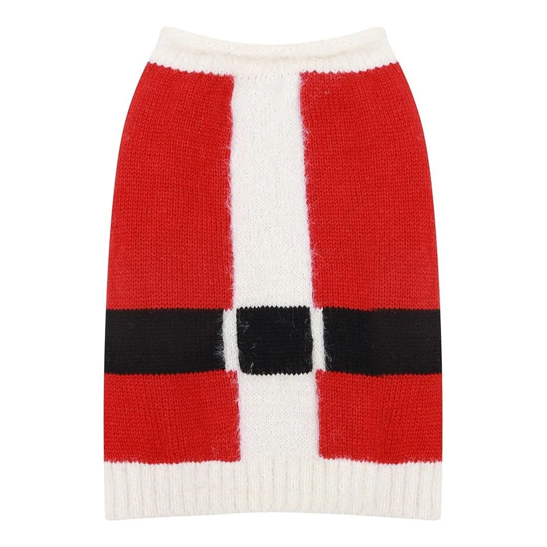 Dog Christmas Jumper Knitted Santa Claus Coat Jacket One Size 1