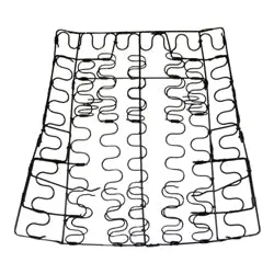 Bucket Seat Back Spring Assy, 66-67 A-B-Body, Nova 1