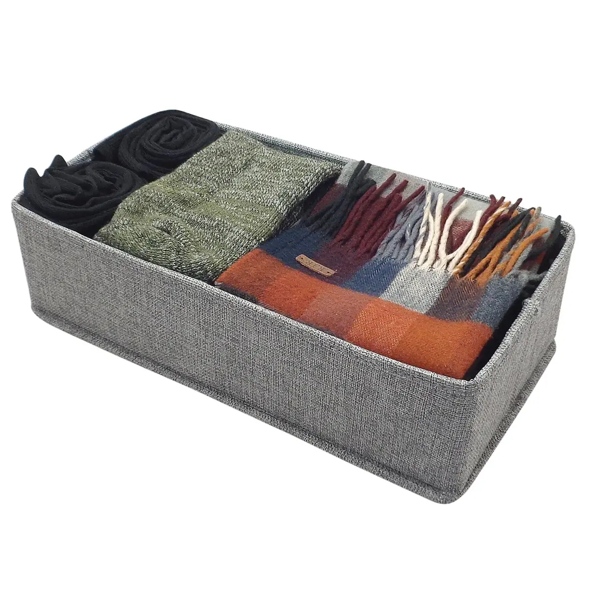 2 Section Drawer Divider Organiser Wardrobe Sock Tidy 36Cm 1