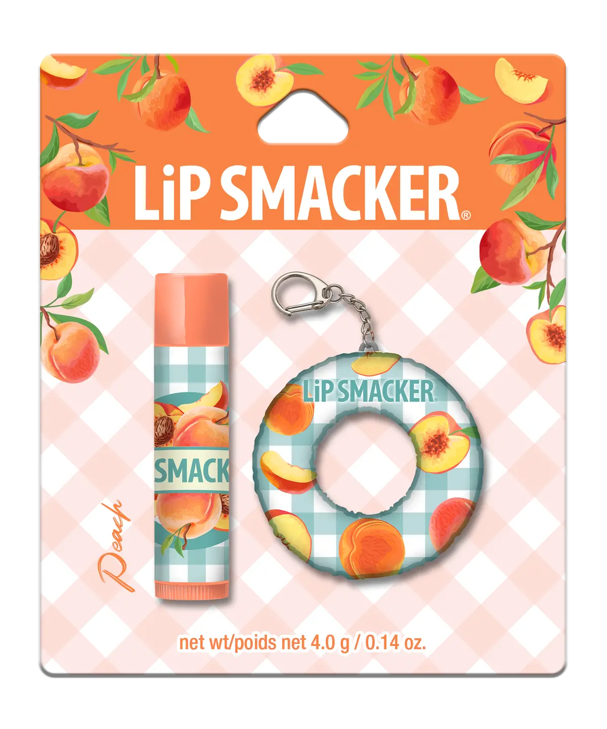 Bálsamo Labial + Keychain Floaty Peach - Outlet Lip Smacker 1