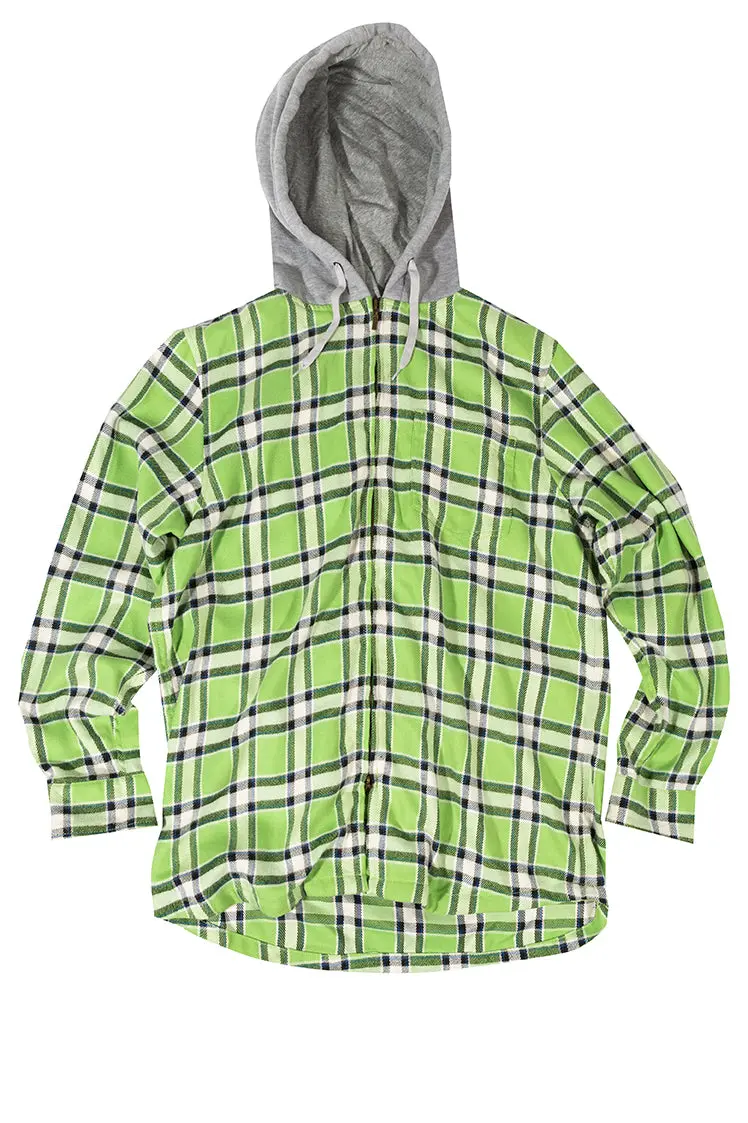 Public Label Plaid Zip-Up Shirt 1