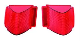 Tail Light Lens ,Pair New, Foreign 67 Chevelle 1