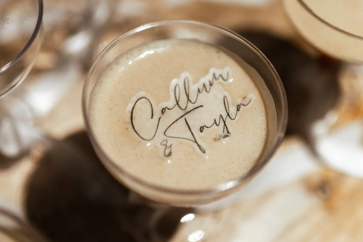 Custom Names Cutout Edible Cocktail Drink Toppers 1