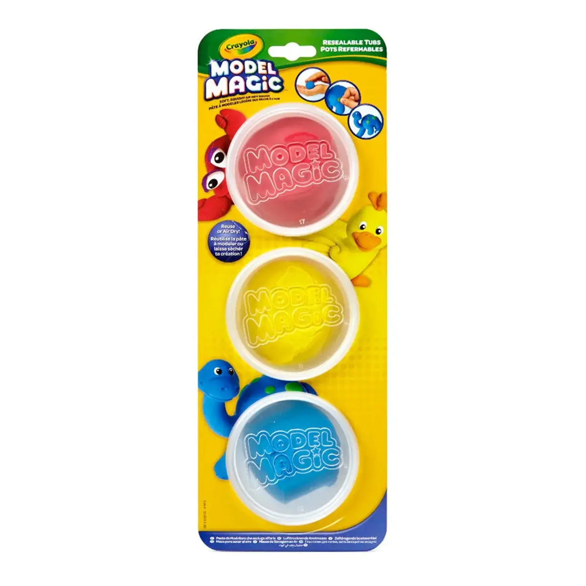 Crayola Model Magic Pack Of 3 Tubs Modeling Material 1