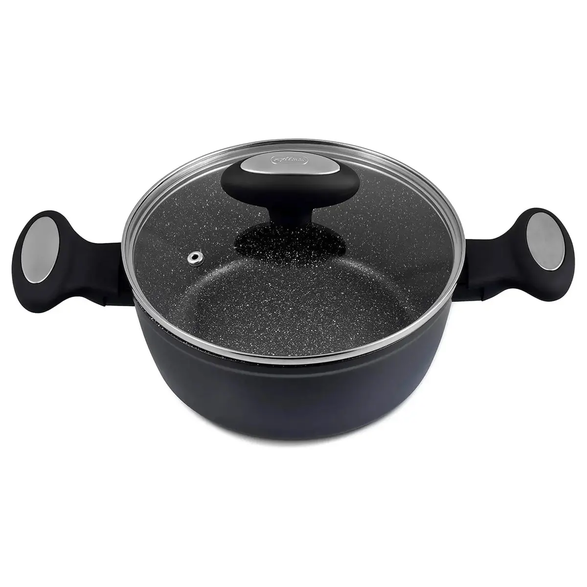 Zyliss Ultimate Non-Stick Stock Pot With Glass Lid Black 20Cm 1