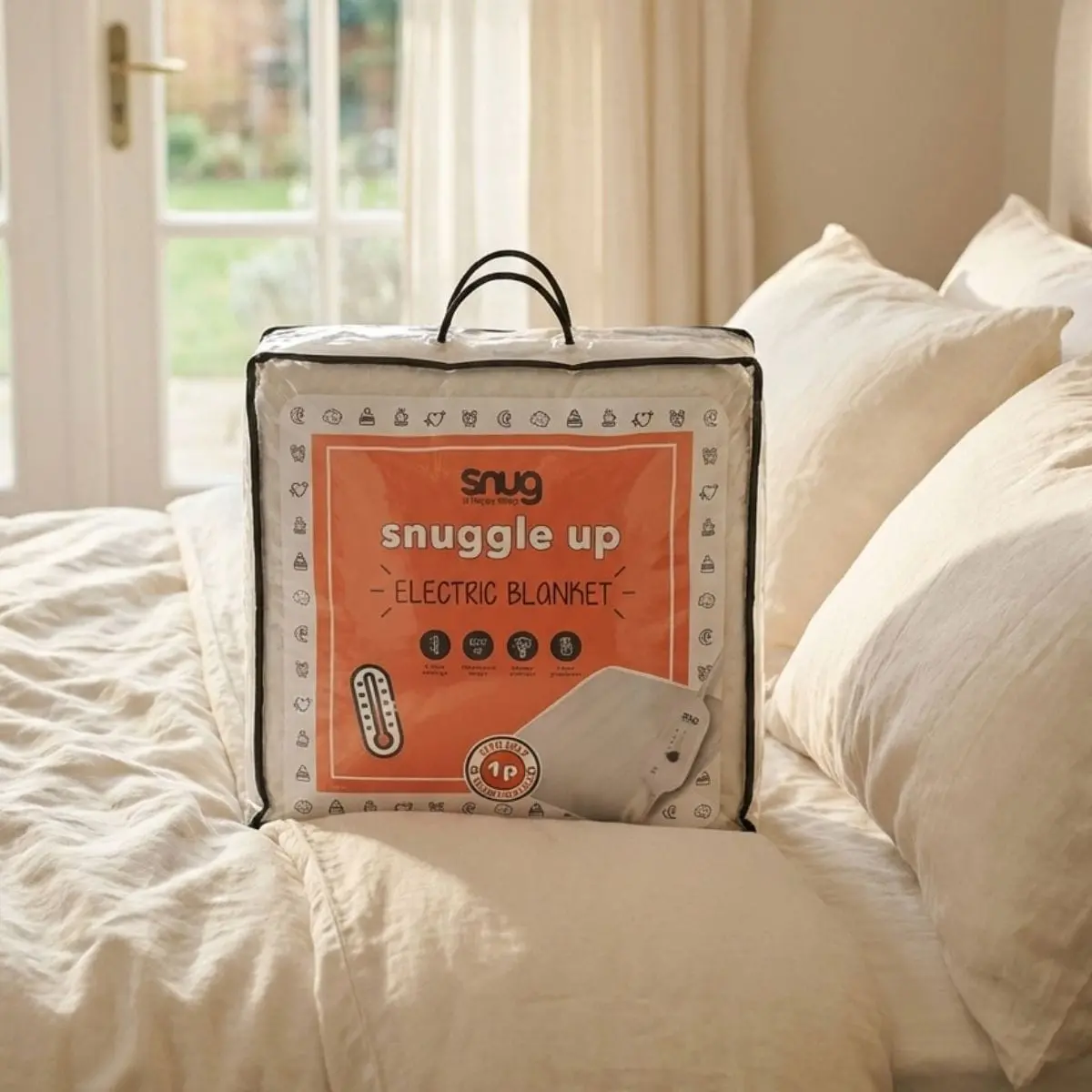 Snuggle Up Electric Blanket 3 Heat Settings Easy Fit Straps 1