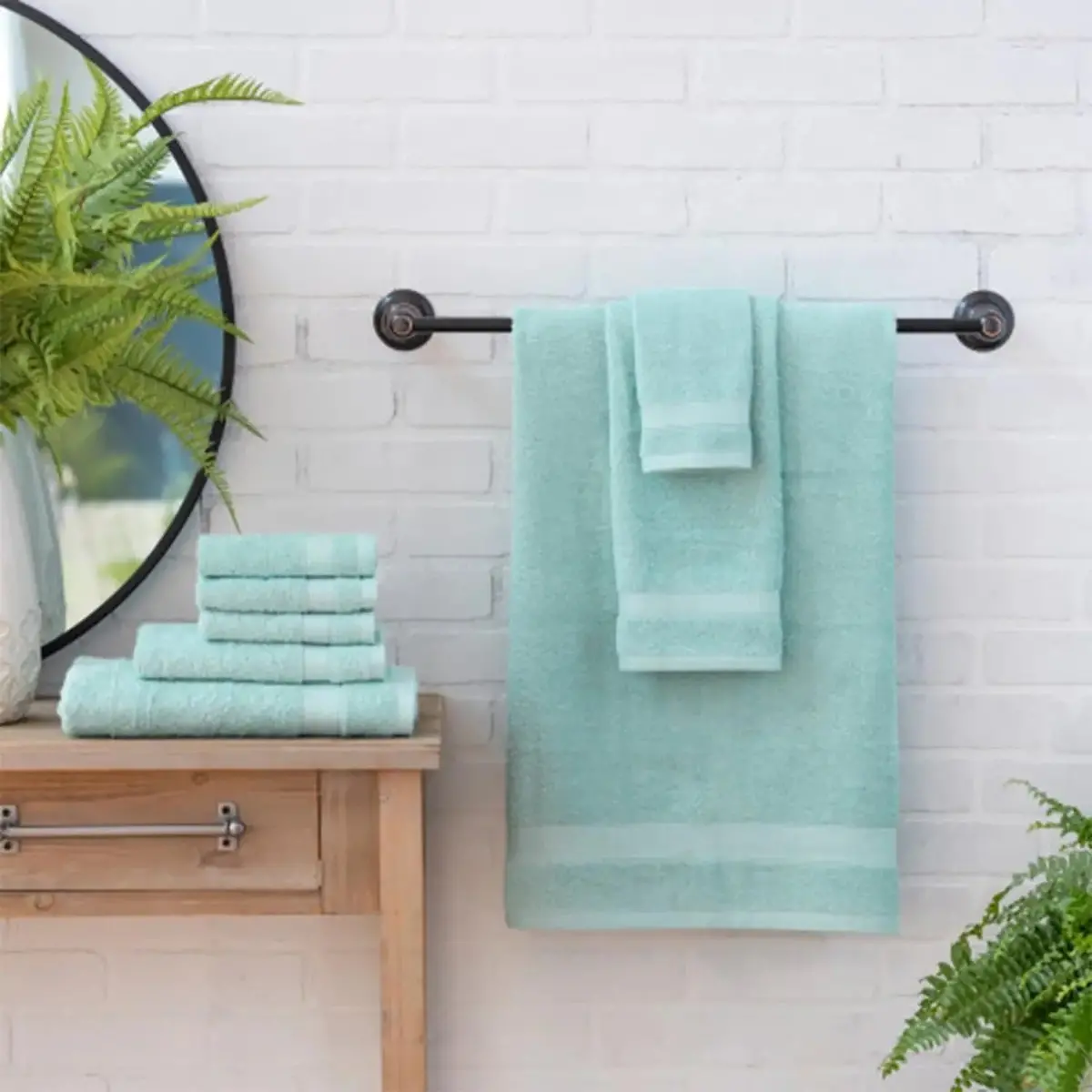 Welhome Towel Set 2 Bath 2 Hand 4 Face 100% Cotton Weight 434Gsm 1