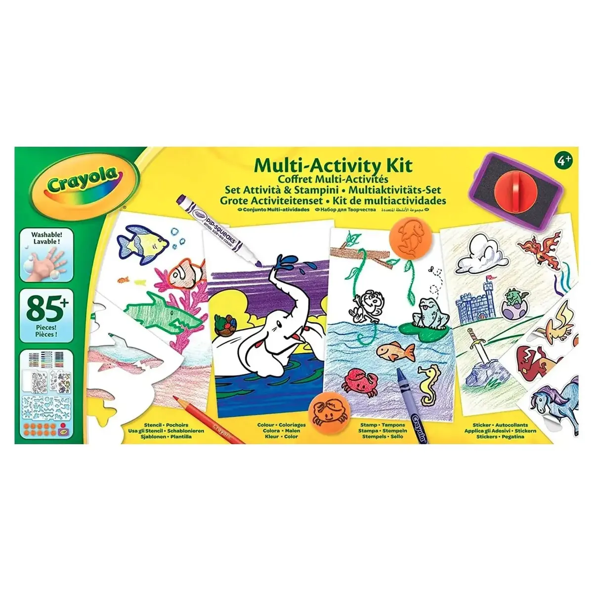 Crayola Deluxe Multi-Activity Kit Arts Crafts Set 85+ Pieces 1