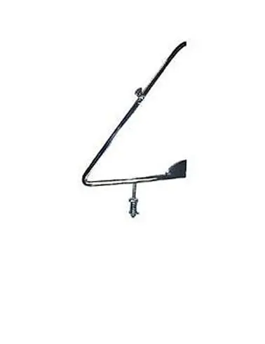 Vent Glass Frame, Left, Chrome, New, 68-72 Nova 1