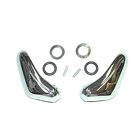 Vent Glass Handles, Pair, Chrome, New, 68-72 Nova 1