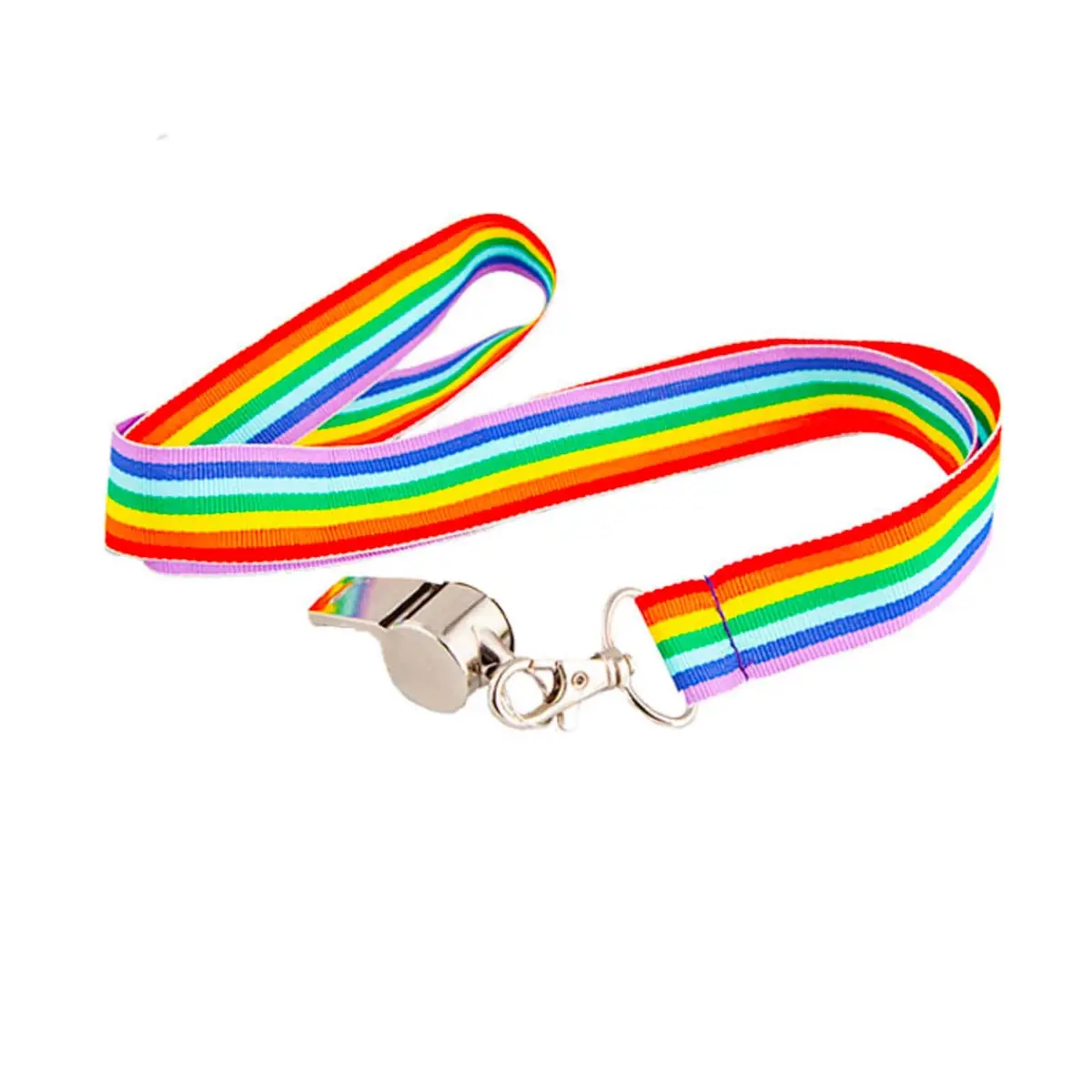 Whistle On Rainbow Lanyard Sports Pride Carnival Party 1