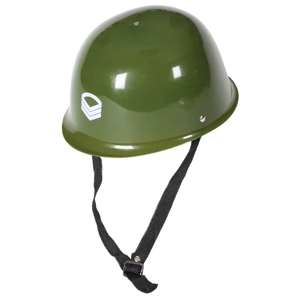 Army Helmet Green Plastic Military Soldier Fancy Dress 1