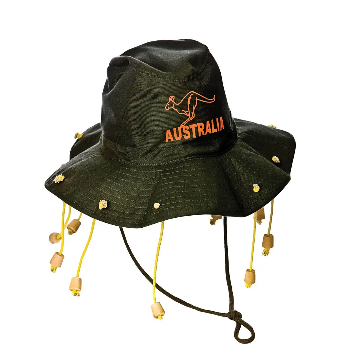 Australian Hat With Corks Kangaroo Print Fancy Dress 1