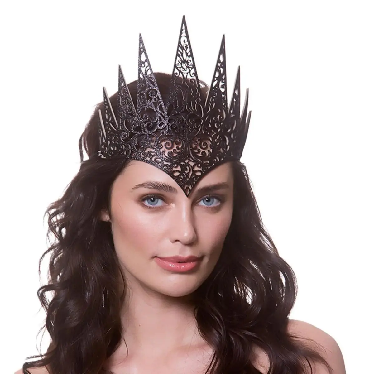 Fantasy Crown Metallic Gothic Queen Medieval Fancy Dress 1