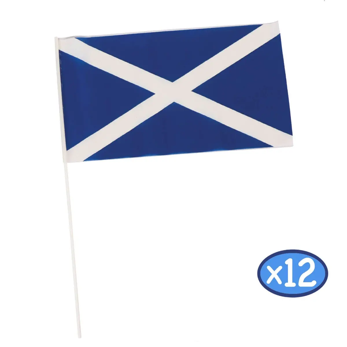 Pack Of 12 Hand Flags 30X17cm National Sports Royal Street Party 4