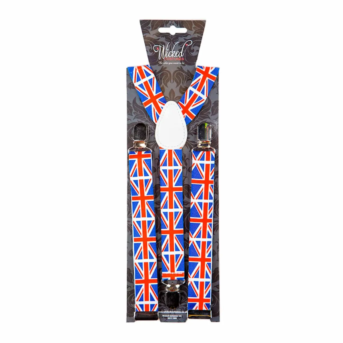 Novelty Gb Braces Union Jack Flags Print Adults One Size 1