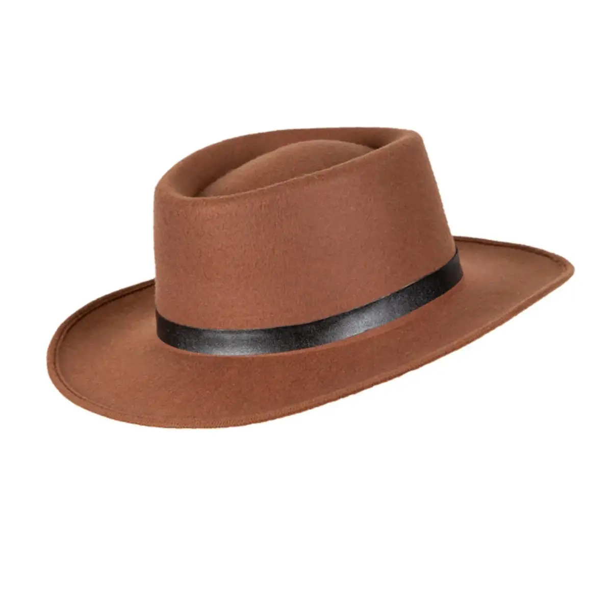 Western Gunslinger Hat Brown Cowboy Stag Night Fancy Dress 2