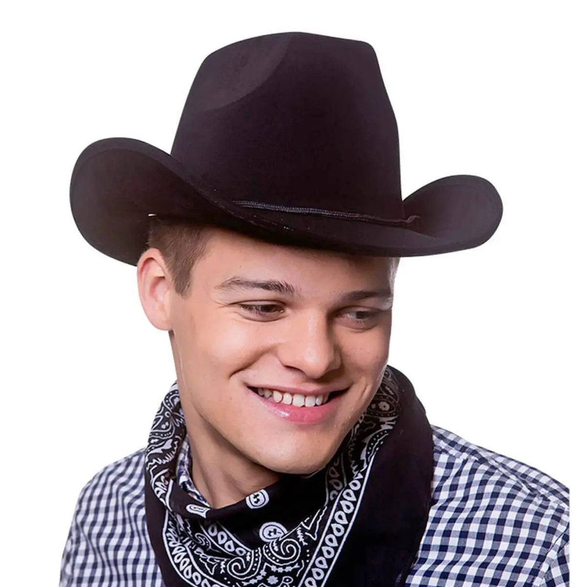 Cowboy Hat Super Deluxe Suede Stag Hen Night Fancy Dress 1