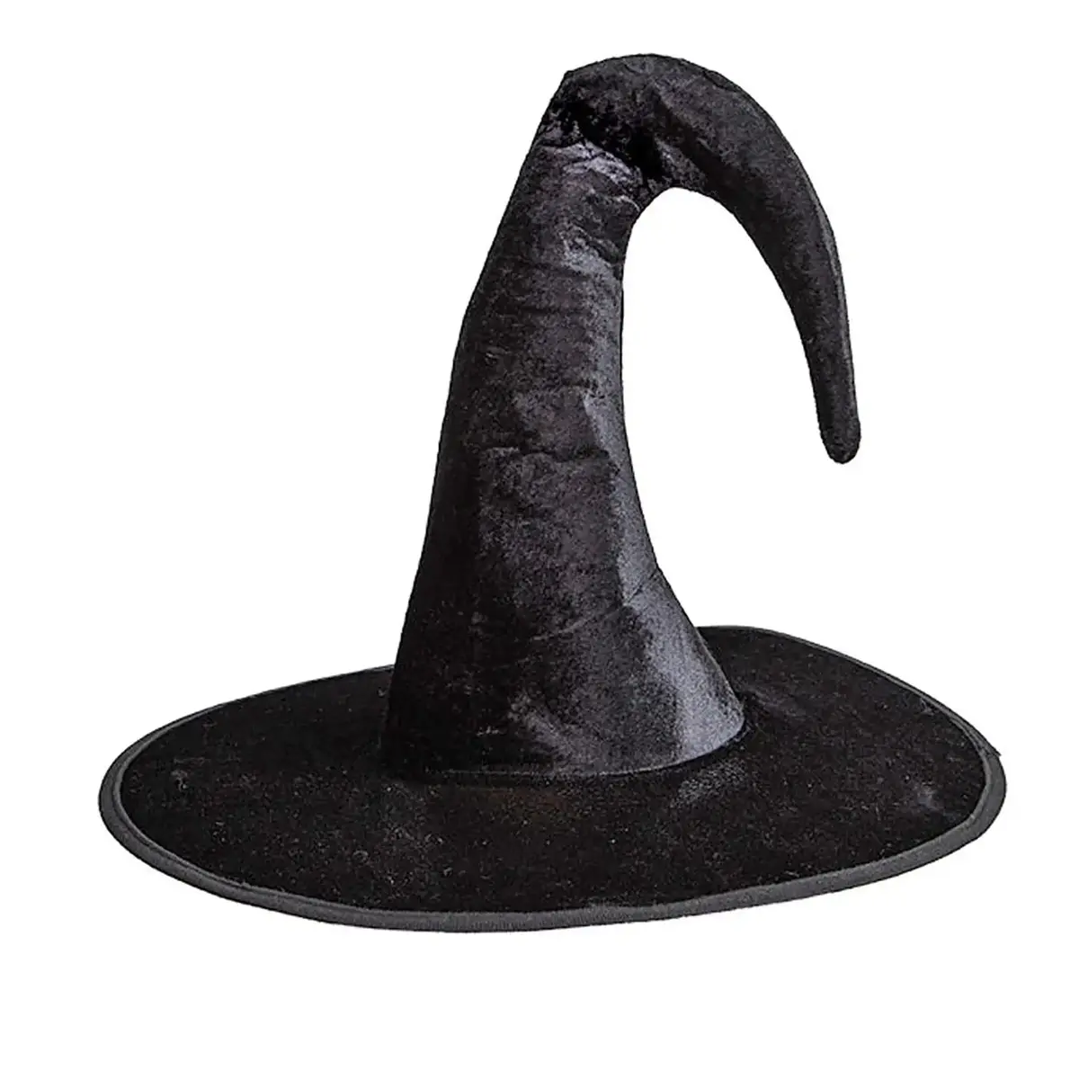 Adults Witch Hat Deluxe Black Velvet Party Fancy Dress 2