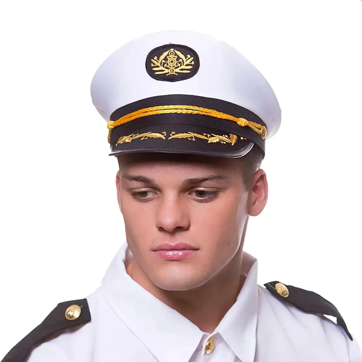 Classic Captain Hat Naval Officer Cruise Ship Fancy Dress 1