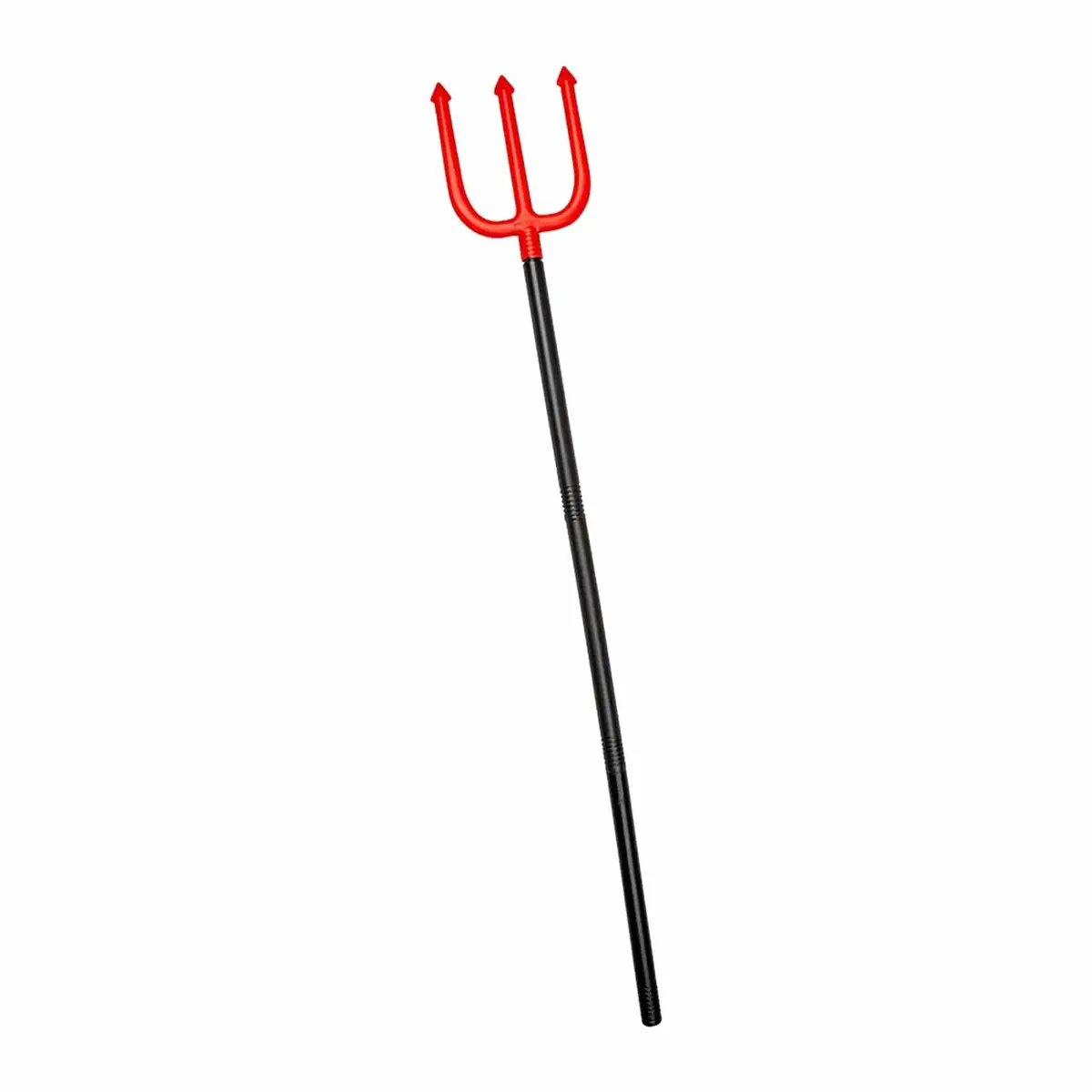 4 Piece Kids Red Devil Trident Plastic Fork Fancy Dress 110Cm 1