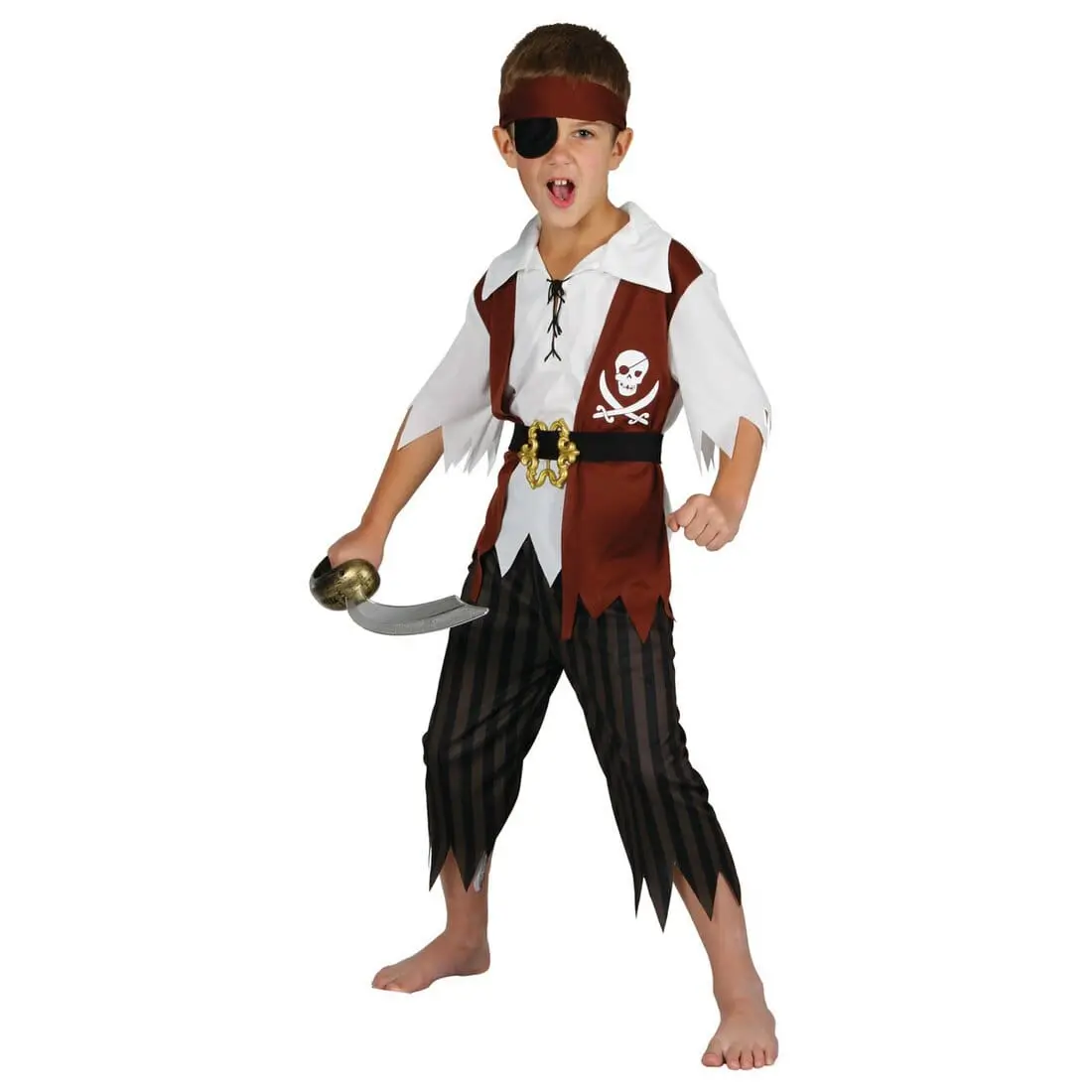 Boys Cutthroat Pirate Fancy Dress Halloween Costume 1