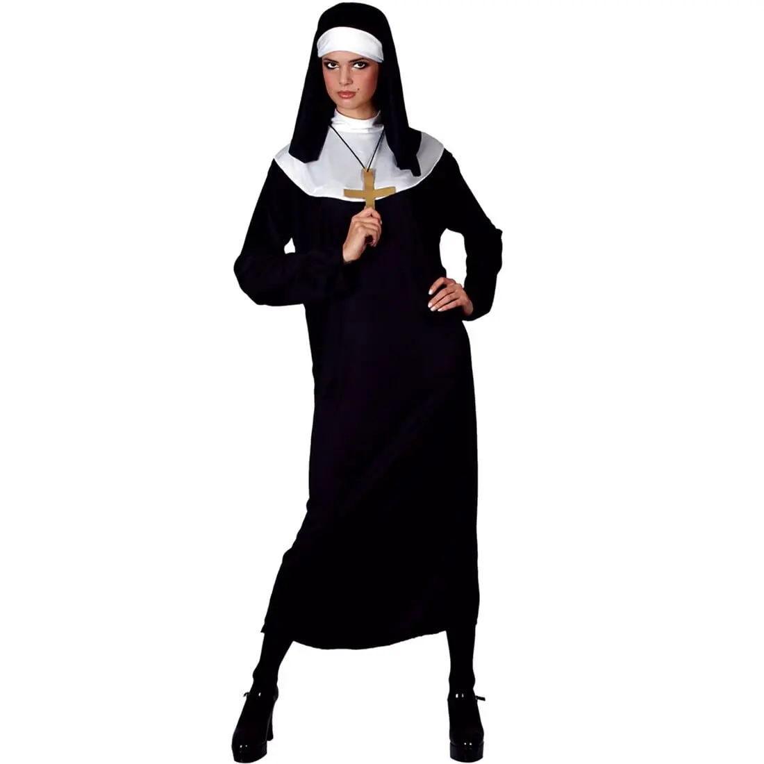 Womens Mother Superior Fancy Dress Halloween Costume 1