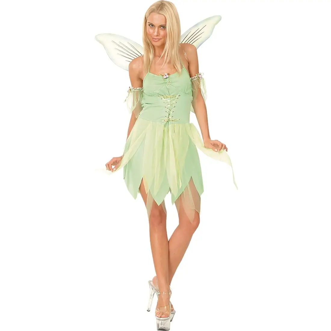 Womens Neverland Fairy Fancy Dress Halloween Costume 1